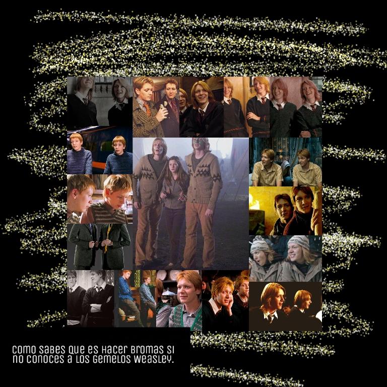 LLunatica7's tweet image. Edit sobre los gemelos Weasley