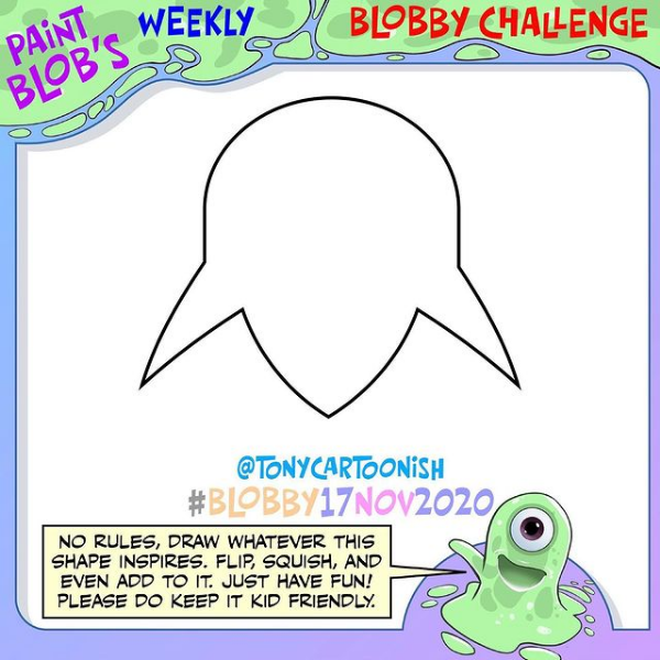 OswaldRaynaud's tweet photo. Bonjour,
Nouveau Shape Challenge sur le compte de @tonycartoonish #Blobby17Nov2020 #tcShapeChallenge #drawingexercises #artchallenge #drawingchallenge #shapechallenge #drawexercise
#dessin #drawing #sketch #sketchbook #illustration #dessintraditionnel #traditionaldrawing #carnet https://t.co/P21p4TY2tV