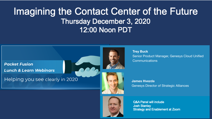 MattPingatore's tweet photo. The contact center of the future –where your teams have the tools to collaborate and deliver a truly frictionless customer experience – is headed your way, and you can get your sneak preview on December 3. #contactcenter #zoom #genesys
https://t.co/eXLxBEqnpT https://t.co/kj6XmNbuRB