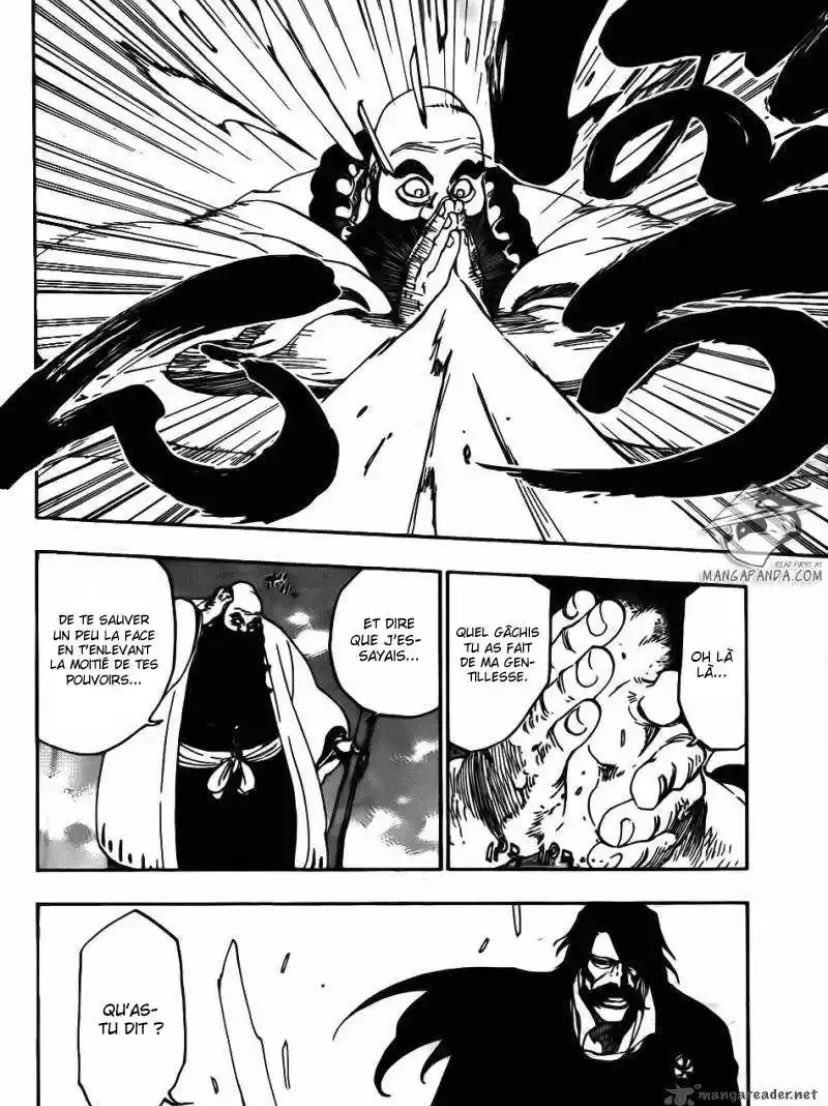 En terme de combat il détruit les attaques de Yhwach a main nue , prend l’avantage sur Yhwach au combat rapporché et possède de divers technique ! Comme faire apparaître cette tête qui en un souffle détruira le Blut veine Hanaben de Yhwach