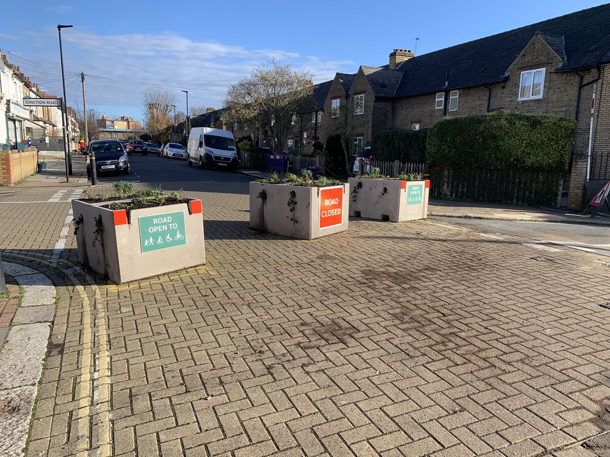 November 18th: Whitestile Road planters - my planters - replanted by the wonderful  @Cultiv8London