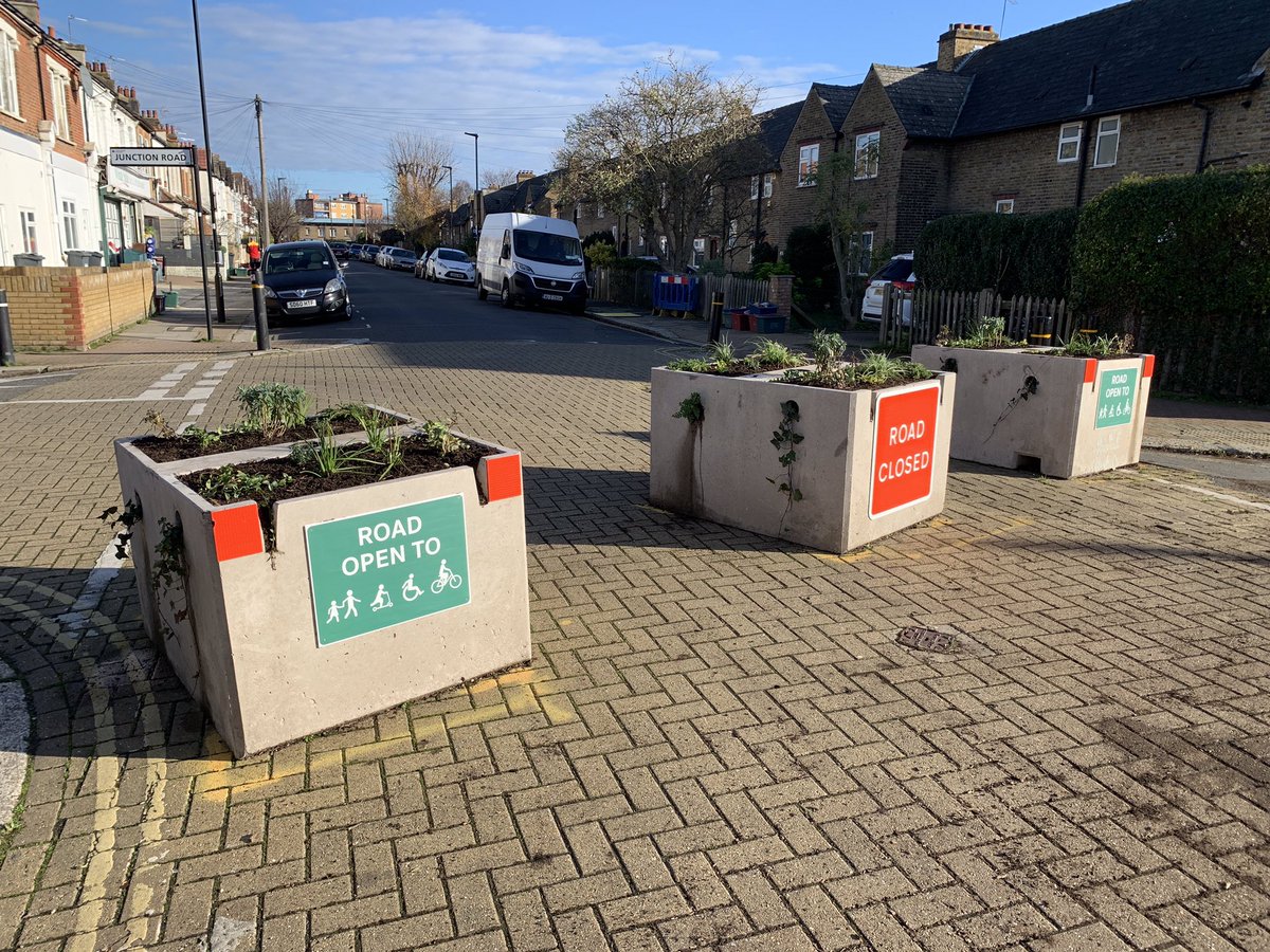 November 18th: Whitestile Road planters - my planters - replanted by the wonderful  @Cultiv8London