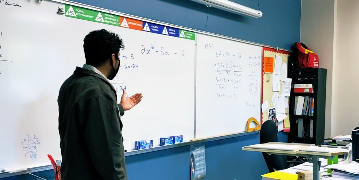GollubAaron's tweet photo. Proud moment as a teacher mentor watching @UFVTeacherEd candidate Mr. Pereira fearlessly jump in to help me TTOC the first day of Pre-Cal 11. @LangleySchools we have an adaptable teacher in the making! https://t.co/B5AFhkmss6