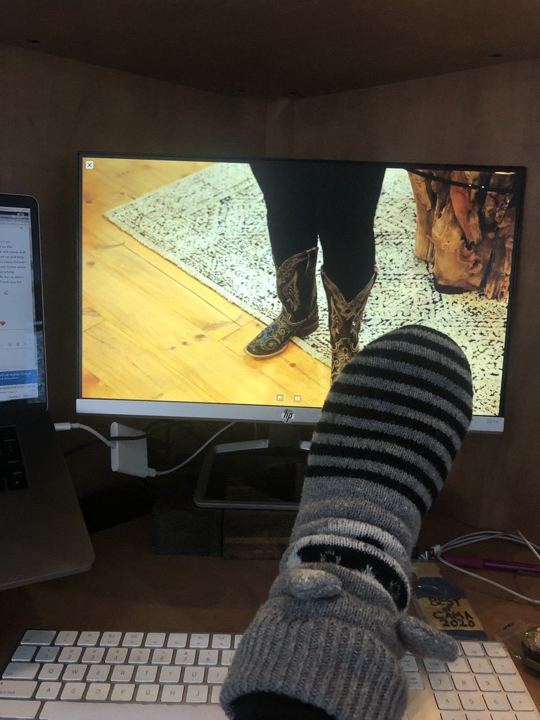 Client Services maven Karla is rocking her comfy socks for Best of CAMA #boc2020 @BestofCAMA