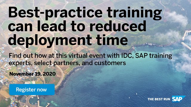 ghp_andrew's tweet image. Confirm your spot to hear from SAP customers, training experts, and partners on the game-changing value of expert training and keeping skills current with our #SAPCertifications program on Thursday #sapuser #saptraining bit.ly/2UFsD8j