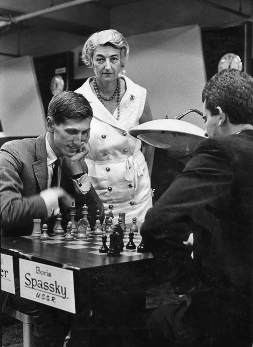 Douglas Griffin on X: World Champion Tigran Petrosian in play during the  11th game of his first title match v. Boris Spassky, at the Estrada Theatre  in Moscow, 4th May 1966. (Photo