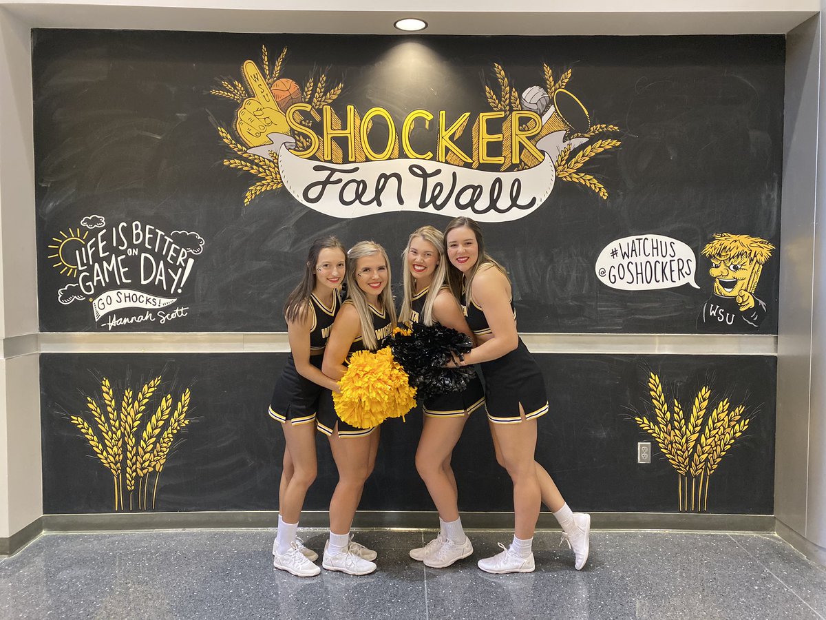 sydneyyjae's tweet photo. @egebio Shocker fans know what “tailgates” look like at the chalk wall in Koch 🌾 https://t.co/vOzVllSPgl