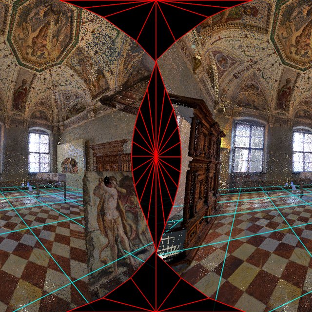 Further still is the fact that everything you are not looking at disappears out of existence, reappearing instanteously with the turn of your head, the shift of your peripherals. A cone of nothing constantly behind you, following you everywhere you go. Holding strange beings.