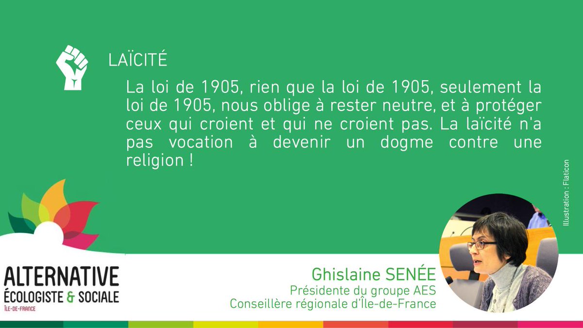 PoleEcolo_IDF's tweet image. 🔴En séance du #ConseilRégional @iledefrance, @vpecresse fait voter une motion sur la laïcité à destination  des collectivités territoriales ! #LibreAdministration #DirectIDF
