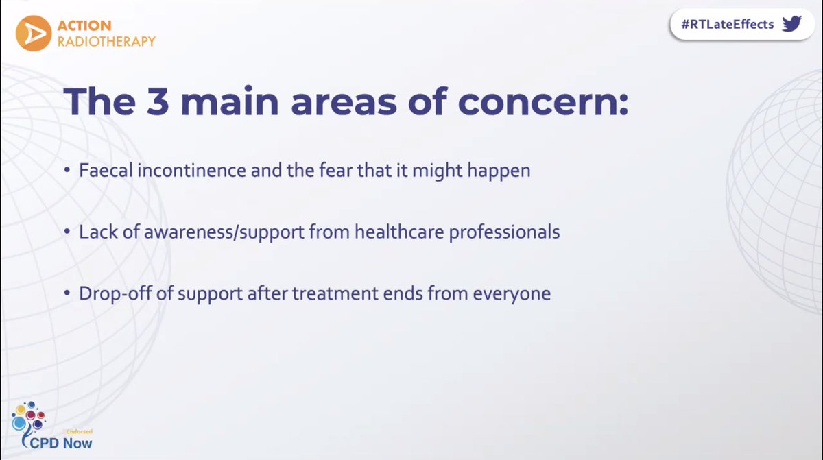 5/ Main areas that patients are most concerned about: #RTLateeffects