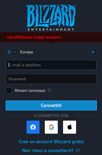 lauraplatamone's tweet photo. @BlizzardCSEU_IT Problemi sui server? Succede a me e a tutta la mia famiglia. Davvero spiacevole a due giorni dall'espansione di Heartstone che abbiamo acquistato e con cui non riusciamo a giocare! https://t.co/IvNSdy8B5f