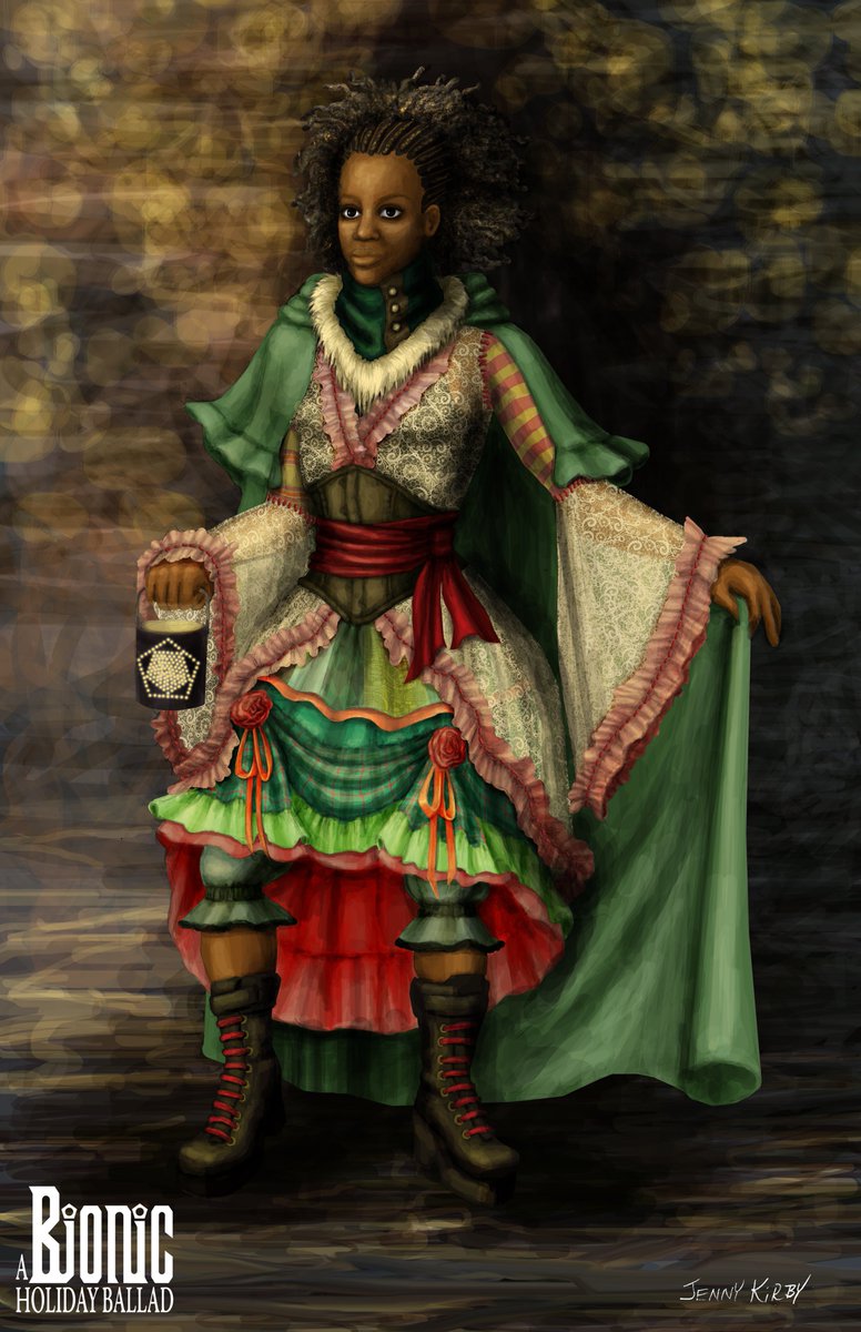 Borg_Queen's tweet photo. Just finished another character illustration for my film A Bionic Holiday Ballad. Meet Cora. #illustration #bcfilm #victorianstyle #ArtistOnTwitter https://t.co/xGjcRUtkmG