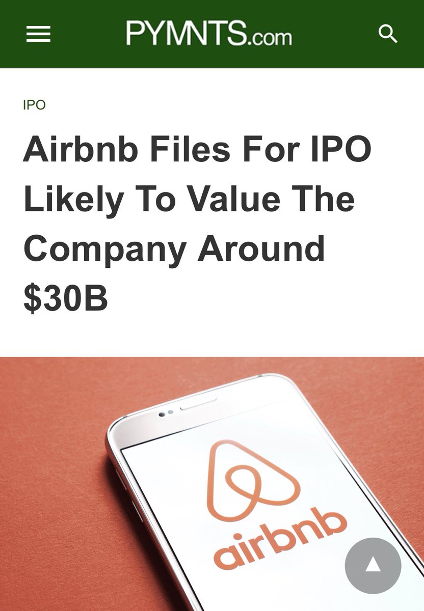 Spadek zysku #airbnb z $219 mln na plusie (2019) do $696 mln na minusie (2020), market cap z $31 mld do $18 mld w kwietniu 2020. Ciekawe IPO się szykuje. #tech #Digital