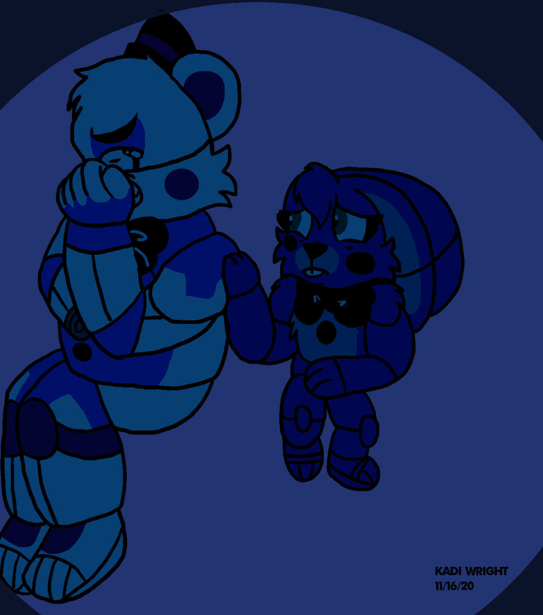 Kadi Wright Shhhh Everything Is Okay Let S Go Back To Sleep Funtimefreddy Bonbon Fnaf Fnaffanart Fnafsl Fivenightsatfreddys Sister Location Sisterlocation Sad Dark Romance Love Digitalart Artistontwitter Myart