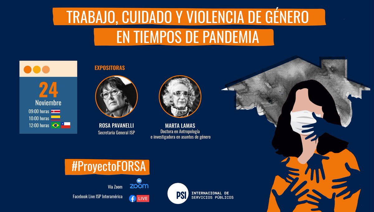 ISPinteramerica's tweet photo. Nos acompañará Rosa Pavanelli, Secretaria General de @PSIglobalunion ISP; y Marta Lamas, Doctora en Antropología e investigadora en asuntos de género y cuidado.
➡️ Para poder participar, deben inscribirse en el siguiente link ✍🏻 https://t.co/QnjHKKM4mP https://t.co/qsJIIuhRsE