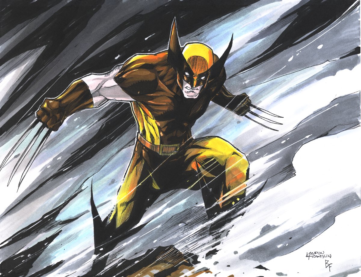 WaywardCrossArt's tweet image. Here's a older Wolverine pic we did from #inktober 2018 which we added colors to!! Colored with a variety of alcohol based markers! #inktober2018 #illustration #drawing #ArtistOnTwitter #Wolverine #XMEN