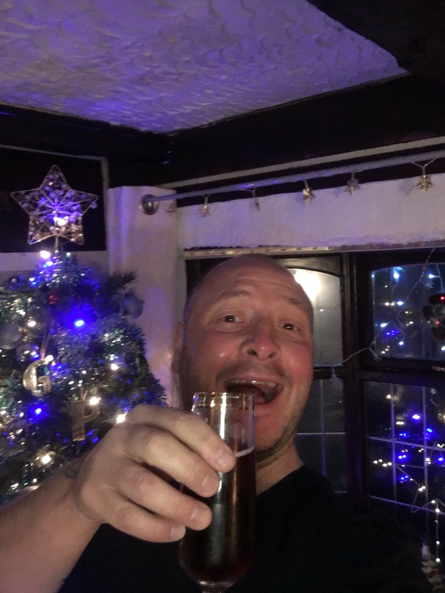 Deakin1978's tweet photo. Getting Merry by the tree!  Good luck from the Moorlands and @caudwellkids to all at @StaffsChambers #staffsbizawards https://t.co/UDYYRRkbi6