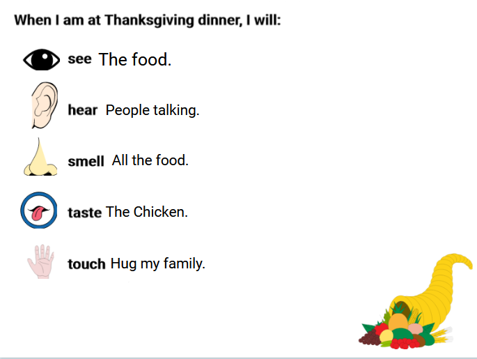 RTESLibrary's tweet photo. @KWBwelsh's first graders are going to see, hear, smell, taste, and touch lots at their Thanksgiving dinners! #kwbpride https://t.co/cnYP7B9x4B