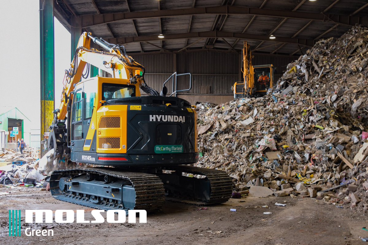 GreenMolson's tweet photo. McCarthy Marland invest in three new @HyundaiCEE HX145LCR excavators for their busy waste yard in central Bristol.

Find out more here: https://t.co/RNARlJ1Y3U

#hyundaice #molsongreen #molsonequipment #molsongroup #skiphire #excavator #wastemanagement #recycle #bristol #skiphire https://t.co/yP1RPnUoTW