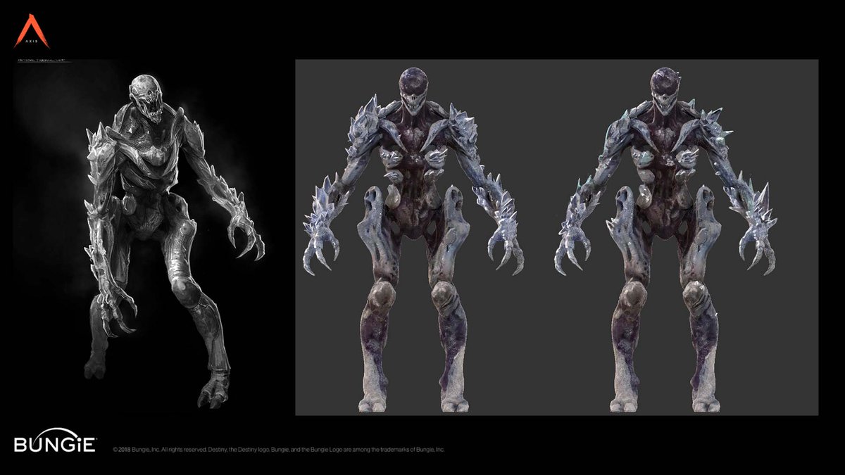 Many AAA cinematics are in development at the same time as the game/expansion itself, so the two teams interface all the time. Here are some concepts I did for our interpretation of the ice thralls, as well as Ana's eyes and a mockup of her vision!