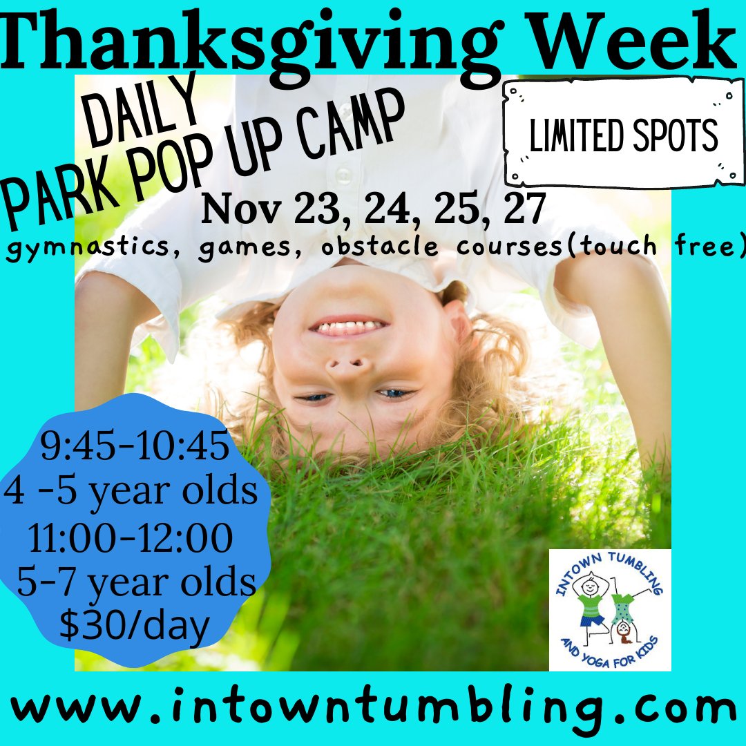 intown_tumbling's tweet photo. #Thanksgiving  week fun! #gymnasticscamp #gymnastics #preschoolgymnastics #recreationalgymnastics #activekids #happykids #playfuljoyfulmovement https://t.co/bL8FVWbW16