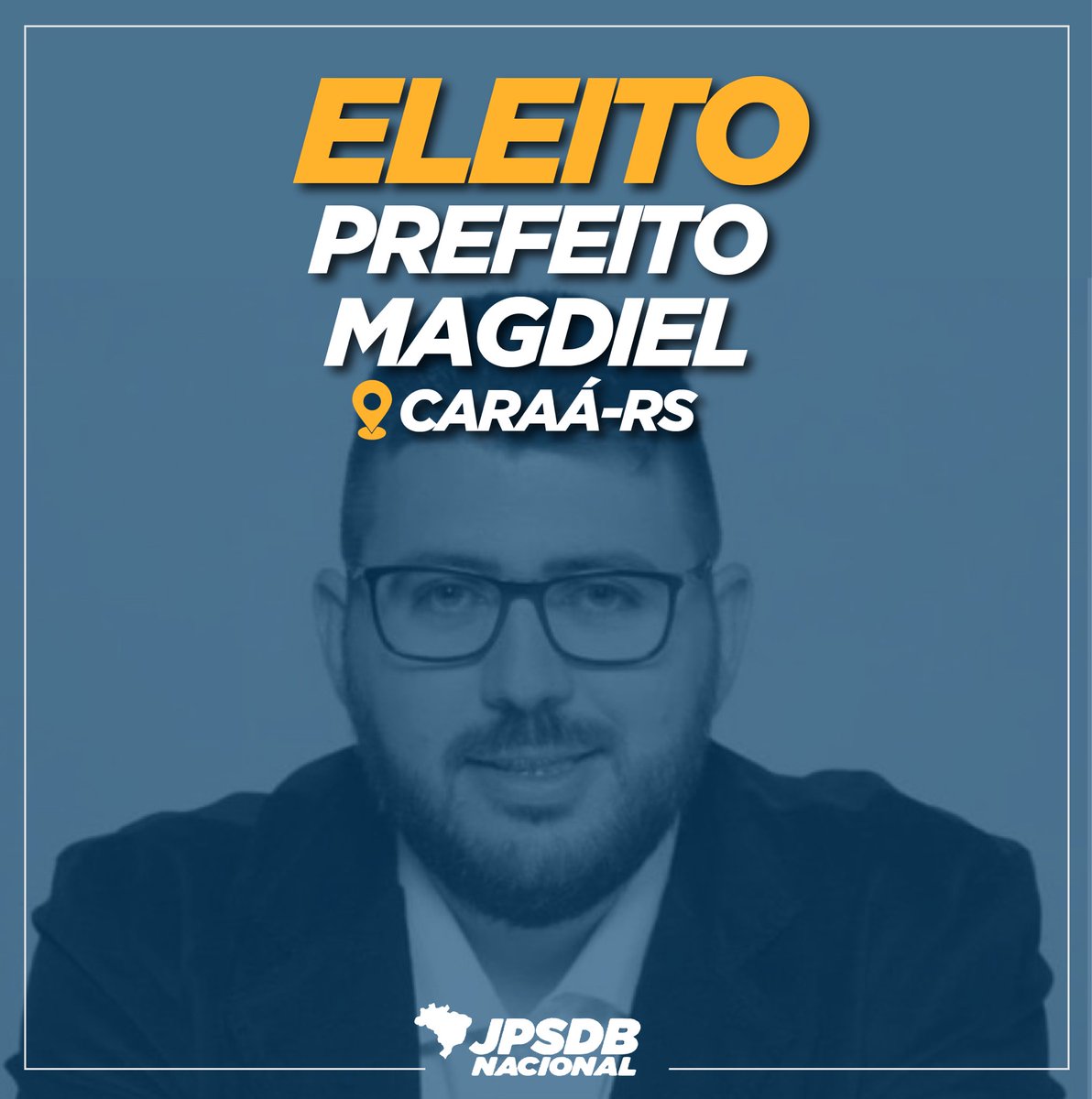 juventudepsdb45's tweet photo. Parabéns Magdiel ! Prefeito eleito de Caraá - Rio Grande do Sul. #juventude #socialdemocracia #jpsdb #jovemnapolitica https://t.co/UahRqgf8MP