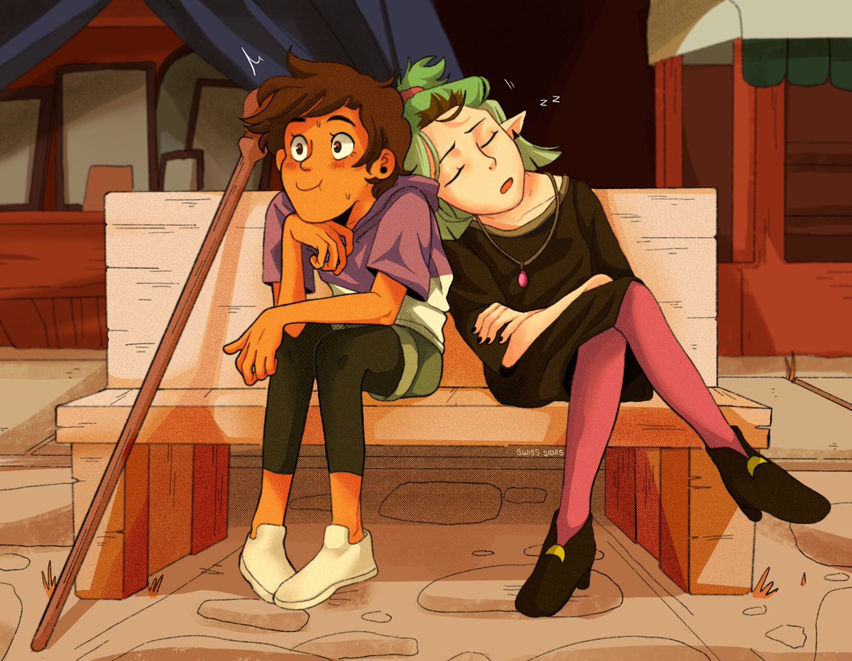 romadree's tweet photo. *places food* *runs away* #lumity #tohfanart #TheOwlHouse https://t.co/G5l2r3vAcD