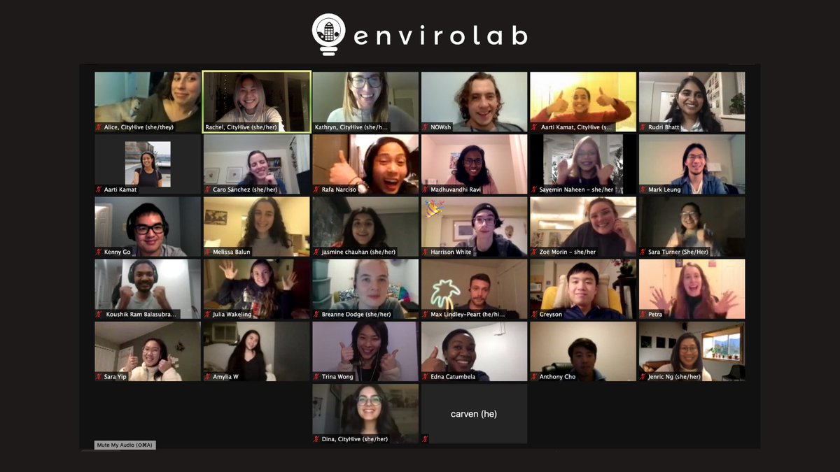 cityhivevan's tweet photo. Exciting news: we launched the #Envirolab: Zero Waste & Circular Economy cohort last night! Say hello to our 26 youth leaders who connected w/ each another to share why they joined the program. Next week, we dive deep into exploring this topic and hear from industry leaders. https://t.co/x2tz9vPg4j