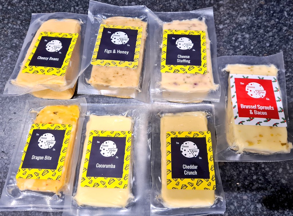 JoeBangles11's tweet photo. AMAZING selection of cheeses from @CheeseWedgeCo (bought by my wonderful girlfriend) ❤️🧀 https://t.co/87vL6TFtKm