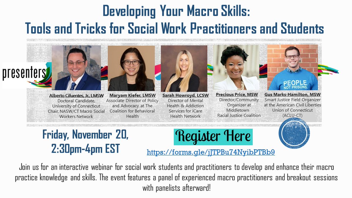MSWSN's tweet photo. TOMORROW! Developing Your Macro Skills: Tools &amp;  Tricks for Social Work Practitioners and Students https://t.co/iEevTausoS