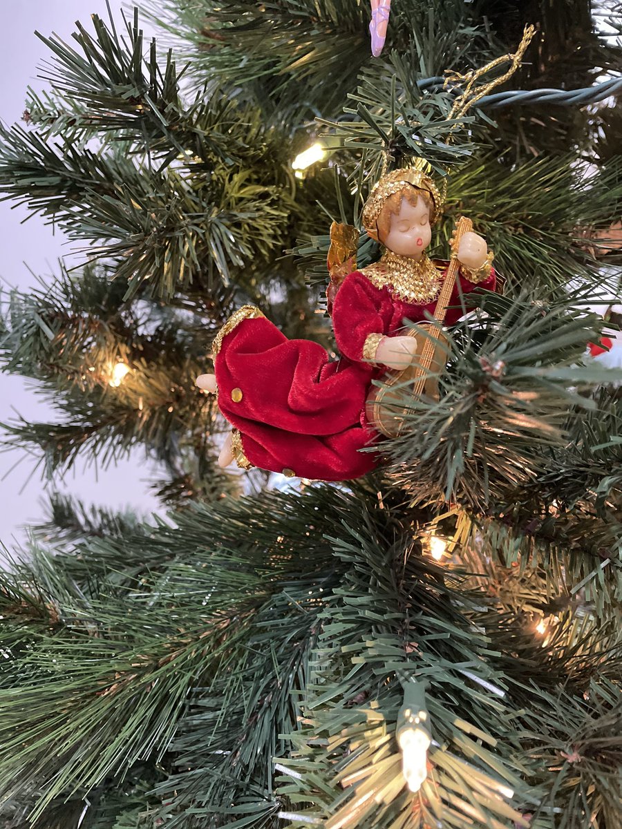 Our tree is full of our families love, travel and reminders of grace.  There are very special angels that my Gramps sent my Grams when he was so far away during WWII, I am honored to have them watch over us!  #xmasmemories #grateful