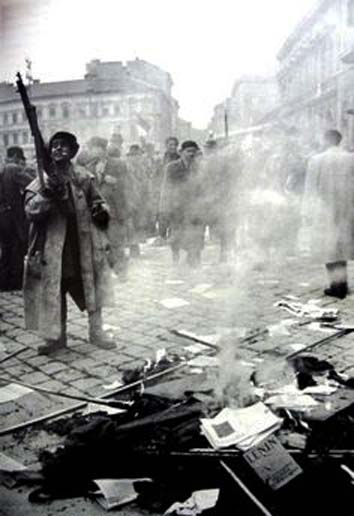 They were burning Lenin books.
