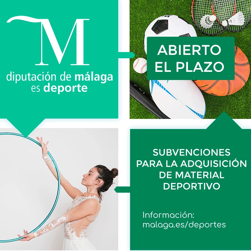 DeportesDipMlg's tweet photo. 📣 Abierto el plazo para las #subvenciones a clubes y federaciones a través de 3️⃣ líneas:
🔵 Contratación de técnicos deportivos 🤾🤸
🔵 Adquisición de material deportivo ⚽️🏀
🔵 Adquisición de material higiénico 🥼😷
ℹ️ https://t.co/33BoWjgElU
#planmalaga #ayudasaldeporte https://t.co/HtylzwU8ct