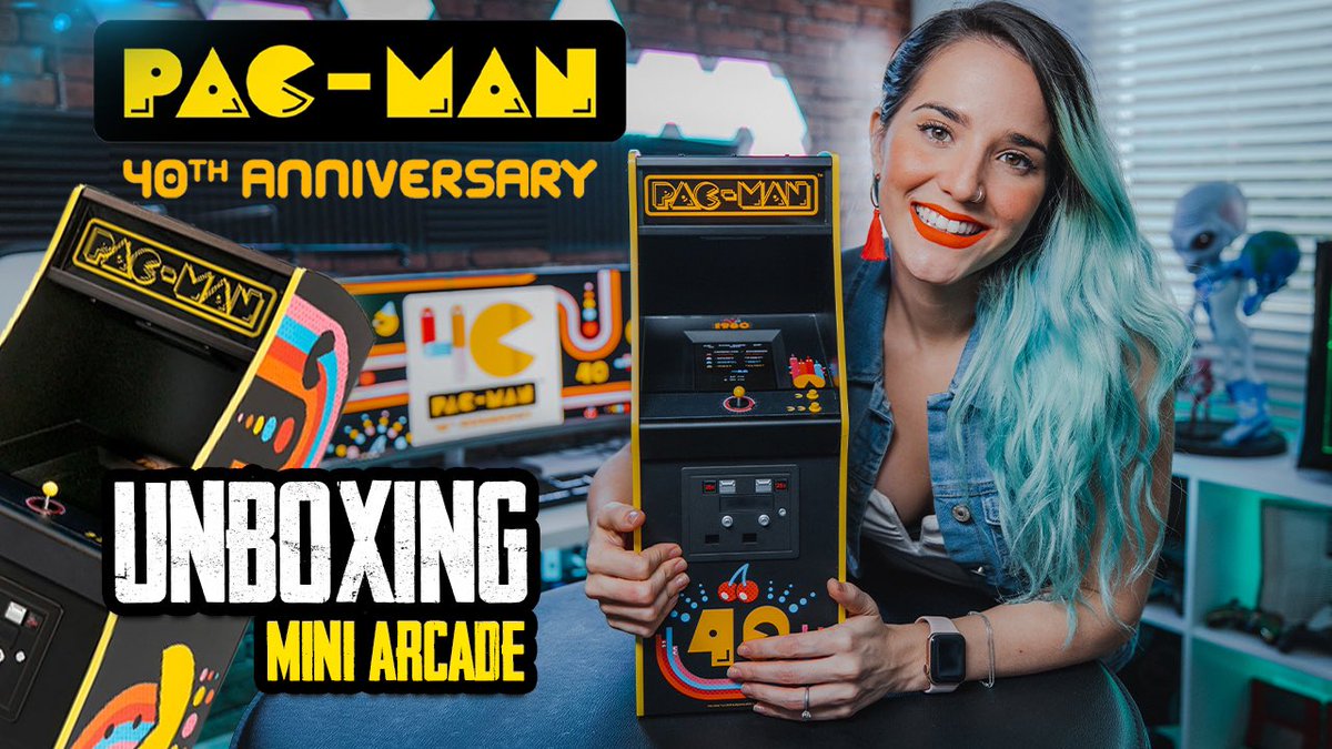 ARCADE DE PAC-MAN Edición limitada de Aniversario 40 - Unboxing youtu.be/lQubNmmwOYI vía <a href="/YouTube/">YouTube</a> #pacman40th #PacMan