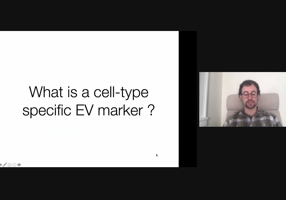 KennethWWitwer's tweet photo. Big question! What is a cell type-specific #EV marker? Dimitry Ter-Ovanesyan #LEXS #ExtracellularVesicles https://t.co/bEYc926Oes