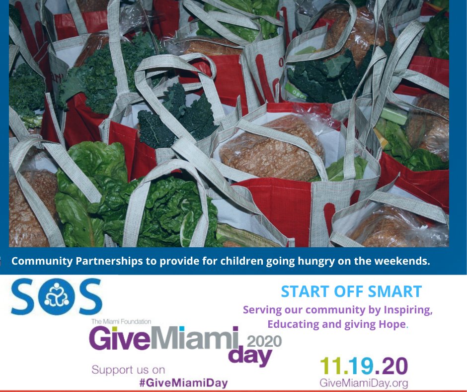 StartOffSmart's tweet image. #GiveMiamiDay2020 
help support our families in need!