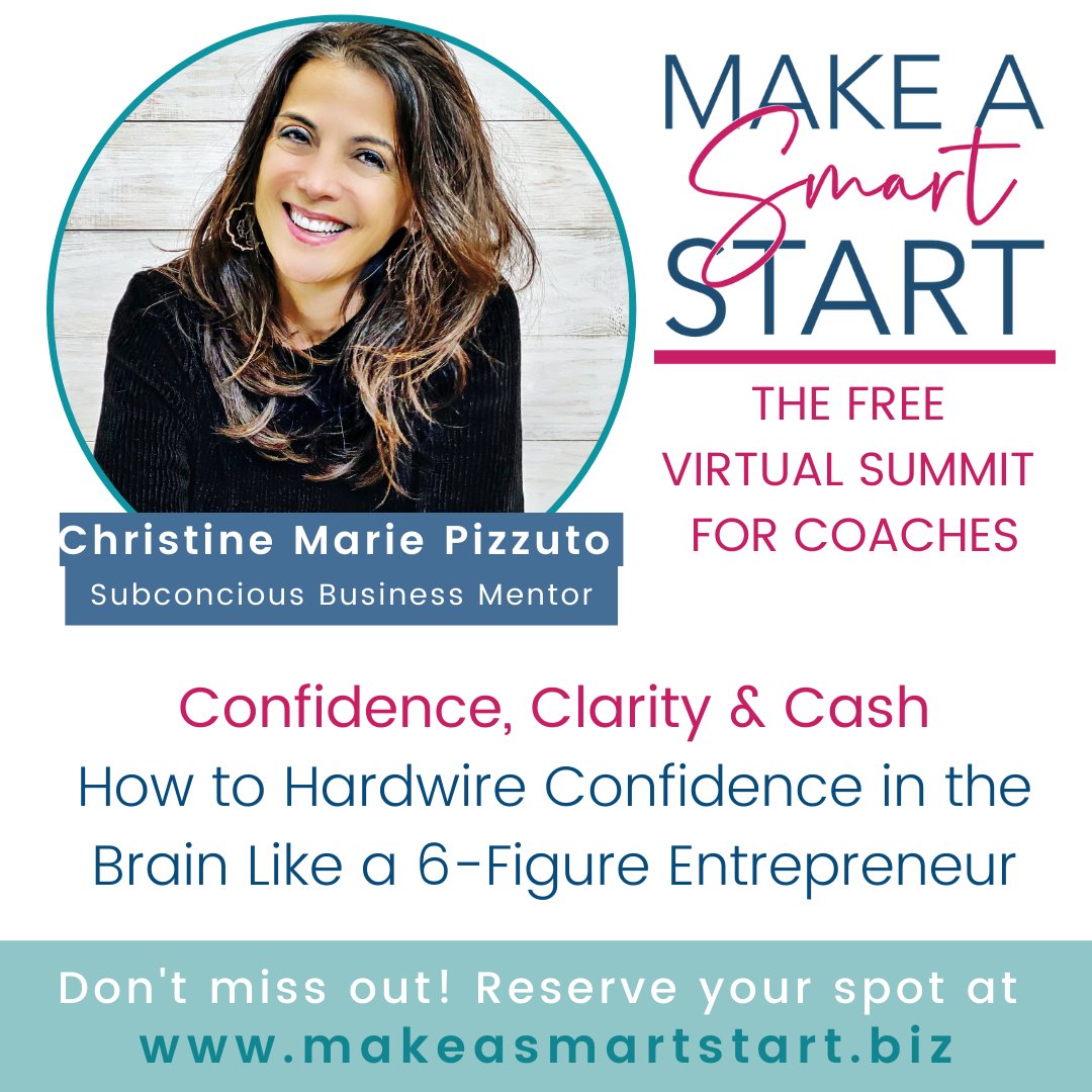 If you are not experiencing the results you would love, it's your inner strategy coach! 

But <a href="/InventedLife/">Christine Marie Pizzuto</a> Christine Marie is going to help you get out and stay out of your own way so make sure you dont miss this summit! 😁  makeasmartstart.biz