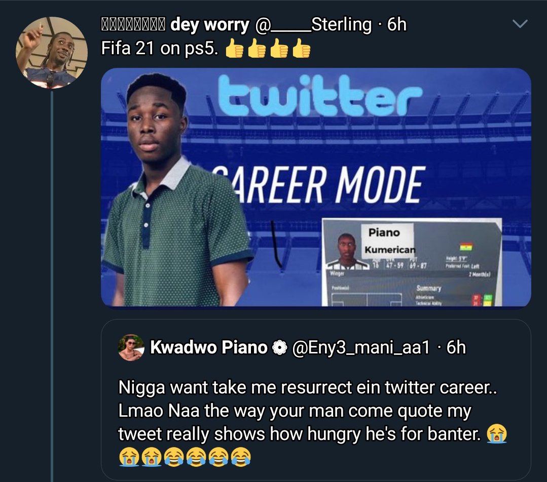 11. Kwadwo Piano Vs SterlingKwadwo Piano stated Sterling is trying to do self put put(ahoshesh3) on issues that don't concern him. A little banter from Sterling made Piano add he's just trying to resurrect his dead Twitter career with me.Wahala for who no get Twitter branding