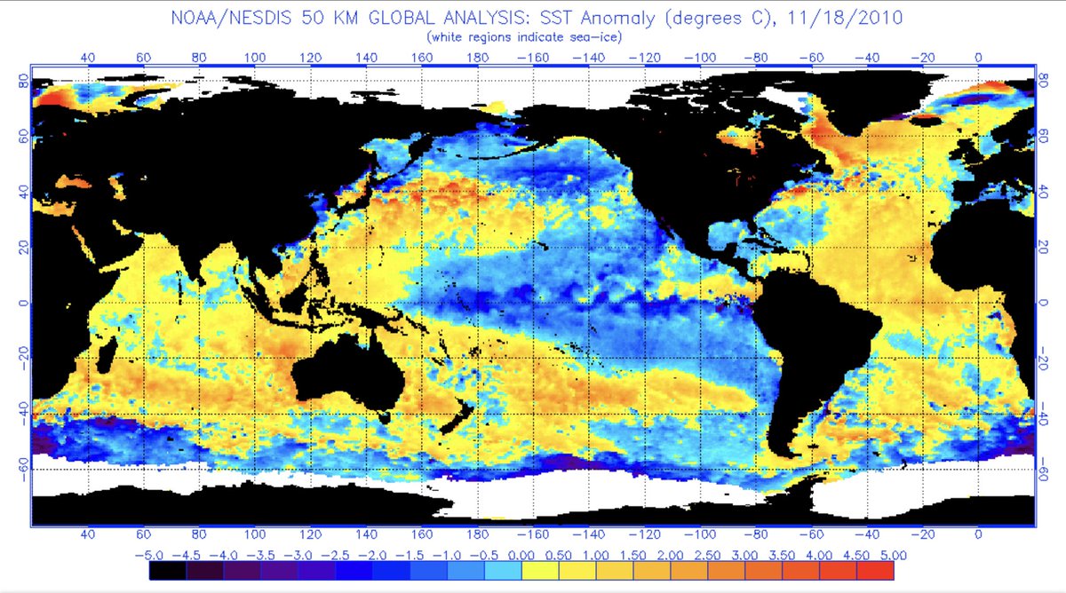 One thing that separates this La Niña from others in RECENT years is the sst South of Alaska for November. Notice from weak-strong La Niñas all contain cooler SST S of Alaska. So how does that compare with this year’s La Niña. 