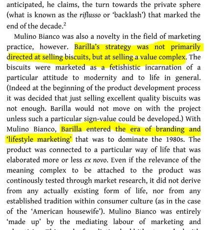 Barilla sure knows how to play the "value" & "lifestyle" game to perfection since decades. From: "Marketing Modernity: Italian Advertising from Fascism to Postmodernity"