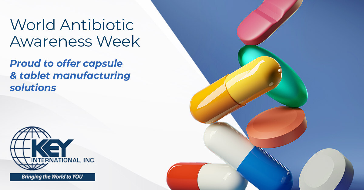 KeyIntlInc's tweet photo. #TBT to #WorldAntibioticAwarenessWeek 💊
We recognize the importance of antibiotics in our lives and in our work. Key International is proud to provide #manuacturing equipment to support the #pharmaceutical and health industries! https://t.co/DmWyQI1w7G