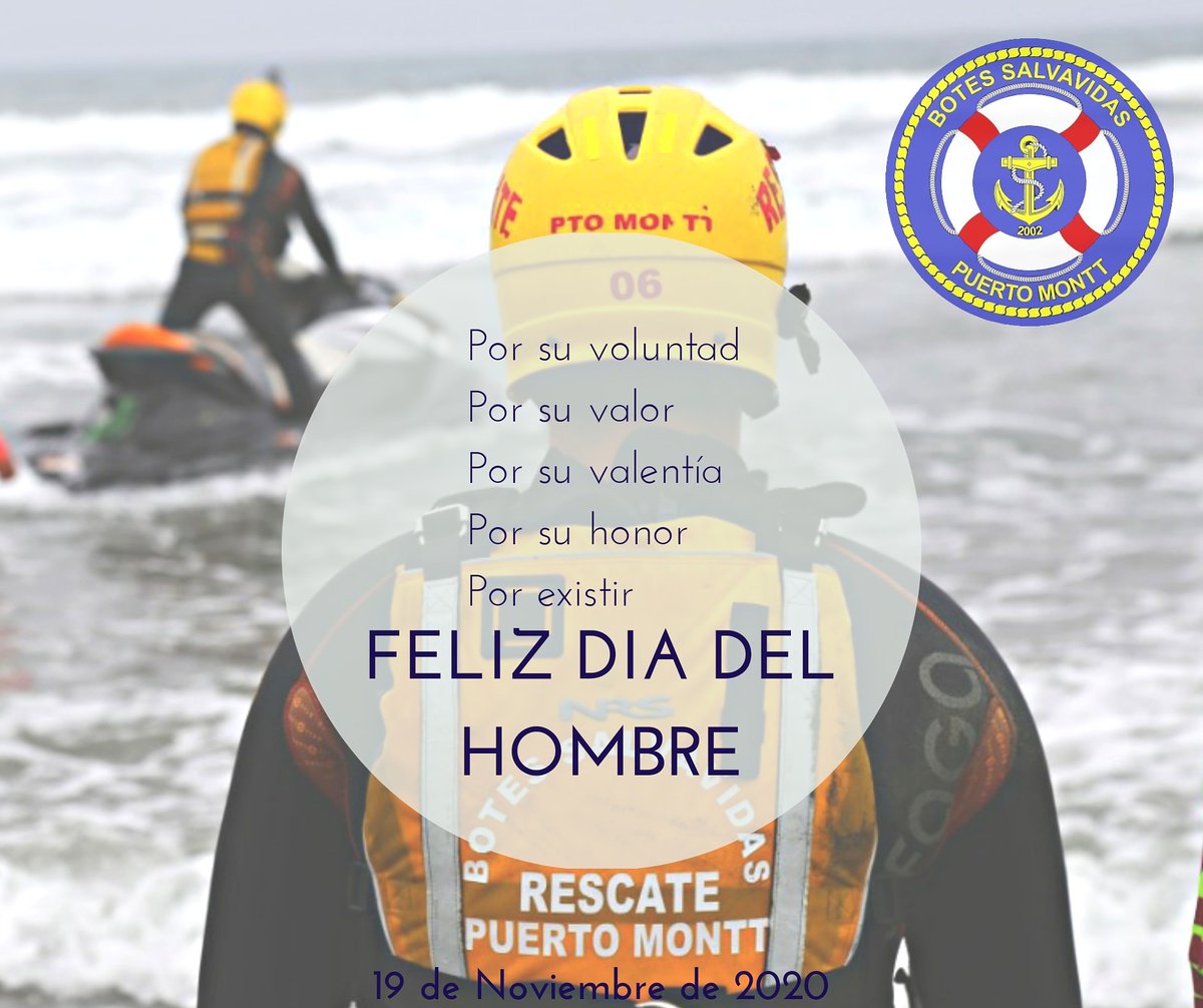 BSPUERTOMONTT's tweet photo. Distinguimos a cada voluntario que dejando a veces sus vidas acuden al servicio, esos días dedicados al estudio, la preparación constante y a la perseverancia, en este mundo náutico donde desplegará su mejor y mayor esfuerzo por la voluntad que le dice avante!
#FelizDiaDelHombre https://t.co/xdm6AF6aYk