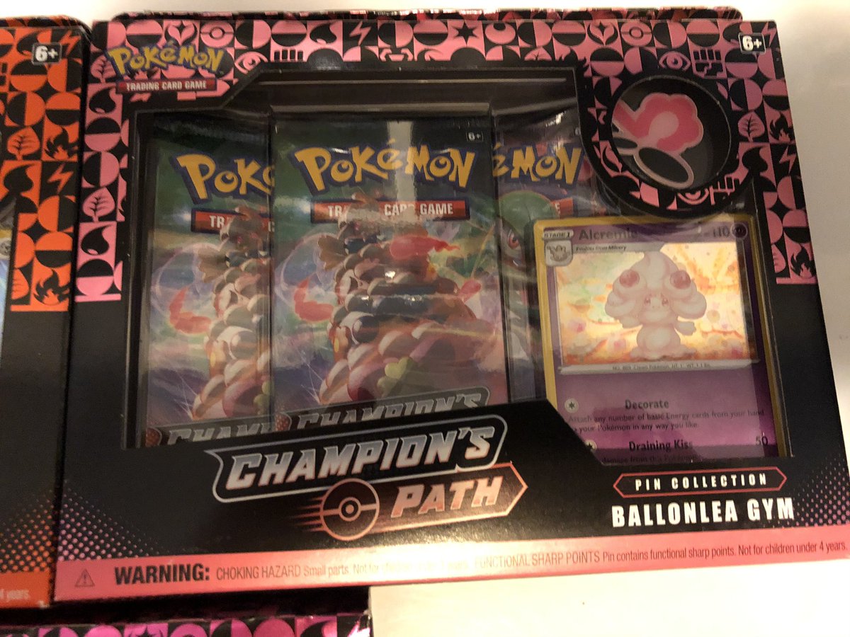 MrMrsPokemon's tweet image. New champions path pin boxes finally came in!  #championspath #pinbox #set #ptcg #pokemon #wavetwo