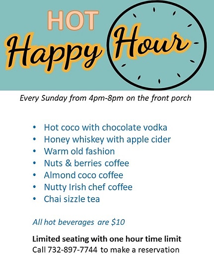 As the weather changes, we must adapt. Starting this Sunday, November 22nd.  Reservations are required because space is limited. Tell your friends and come get warm!