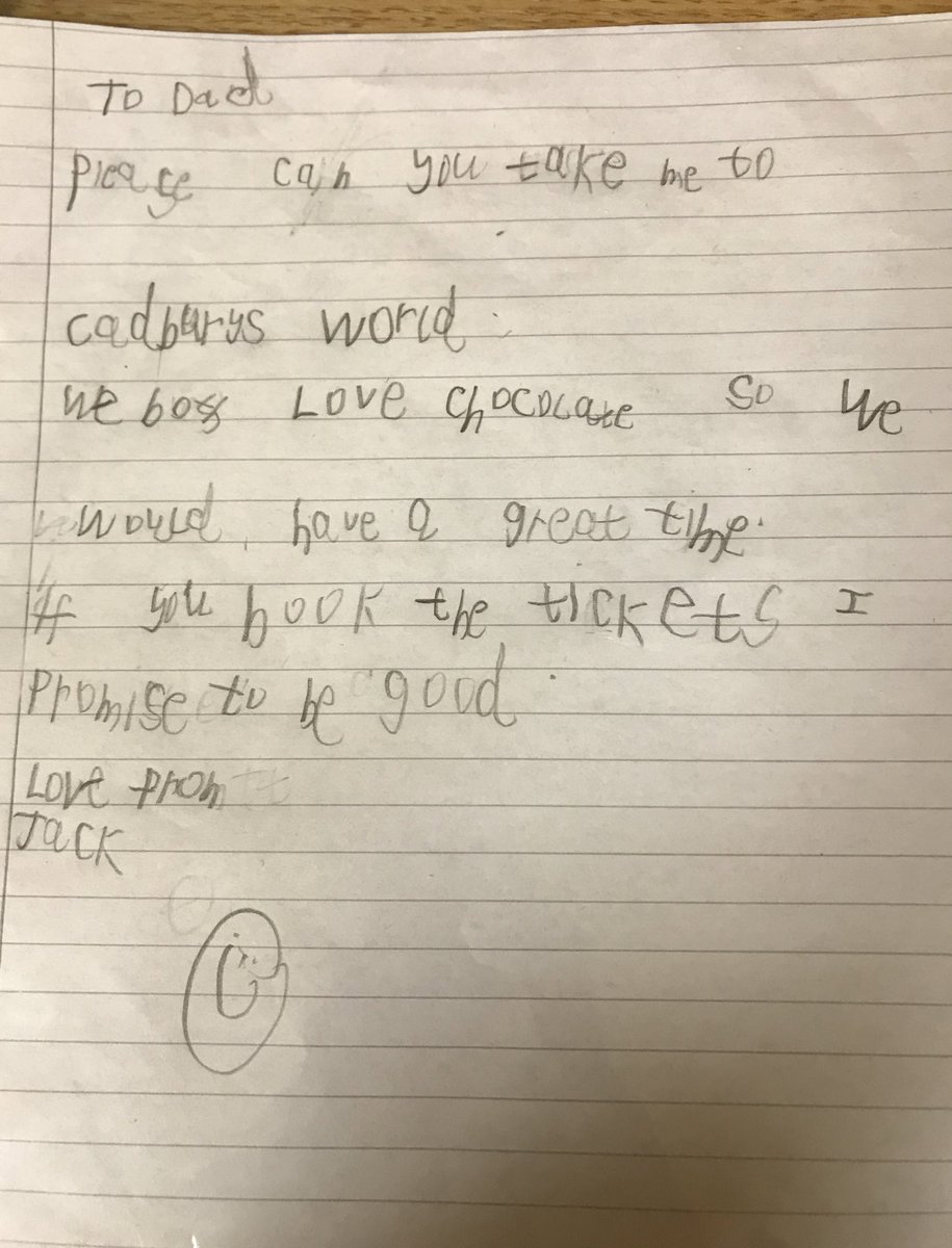 MissMBoden's tweet photo. Really impressed with the children’s homework this week! They used all the persuasive skills they had learnt at school and applied it to a real life context. Well done 👍 #year1 https://t.co/yVvAClLxZH