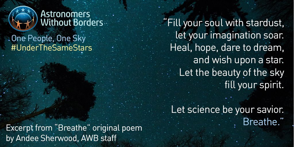 awb_org's tweet photo. Let the beauty of the sky fill your spirit! 
#UndertheSameStars
#OnePeopleOneSky
#COVID19Projects @Astro4Dev https://t.co/FYoDr6MAAc