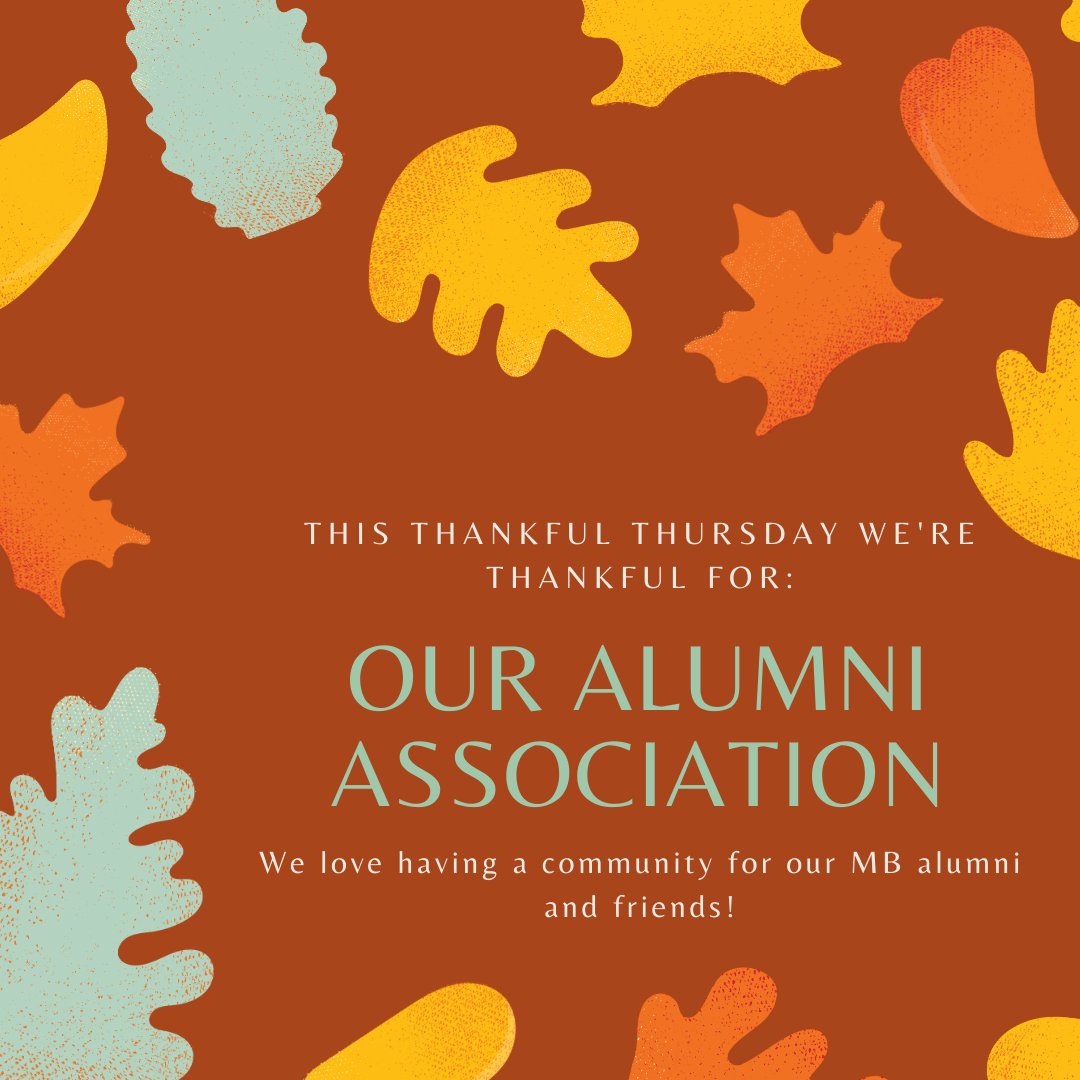 MortarBoard's tweet photo. It’s #ThankfulThursday! This week we’re thankful for our Mortar Board Alumni Association. Thank you for acting as role models for the collegiate chapters and for being so active in our community. We love our alumni! #MortarBoard #MBAlumni #MBAA #Leadership #ThankfulThursday https://t.co/a9HhwDg3wE