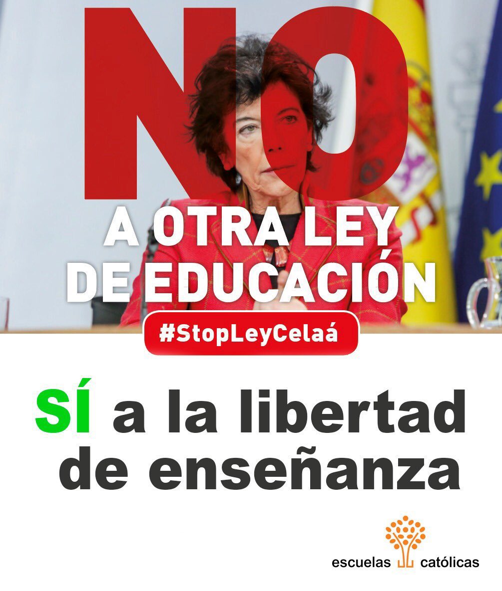 La aprobación de la“Ley Celaá”es una mala noticia con consecuencias nefastas para la libertad educativa en 🇪🇸y el derecho de los padres a elegir la educación para sus hijos conforme a sus convicciones, que consagran la Constitución,además de una ley sin diálogo y muy ideologizada