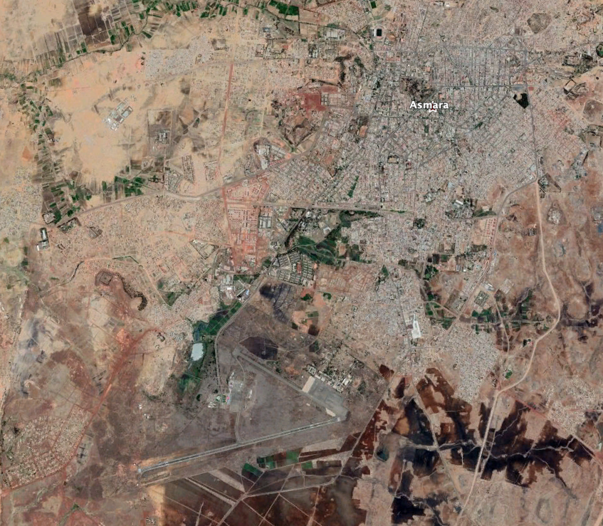 Imagery from May shows how Eritrea keeps pretty much its entire air force in Asmara