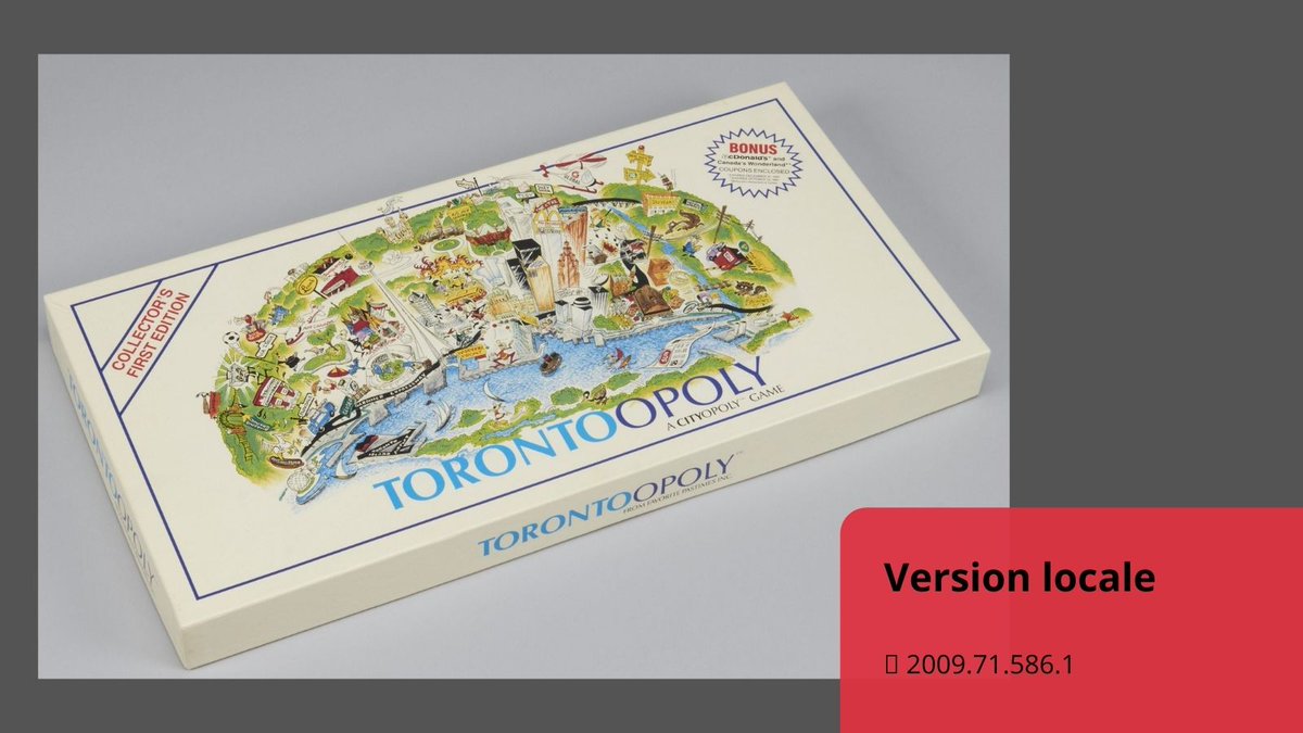 C'est la journée Jouez au Monopoly! Avez-vous déjà joué au Monopoly canadien? C'était à la mode dans les années 1980.

(1/2) #Monopoly